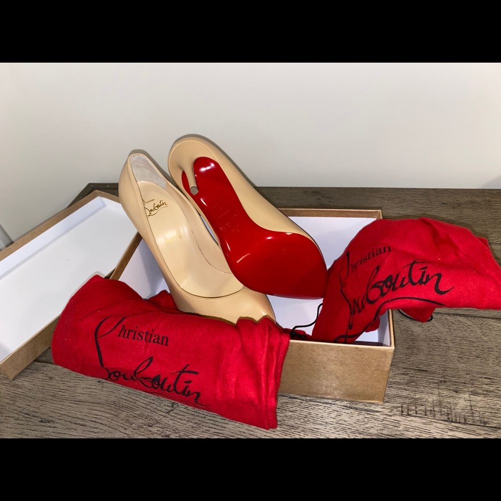 Christian Louboutin Breche 100 Nude Size 41